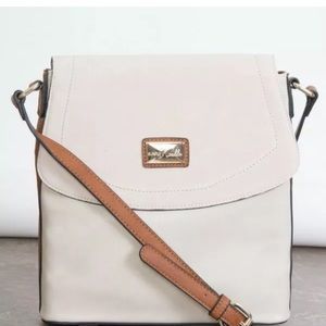 Simply Noelle Jazz Club Messenger Bag Beige Brown